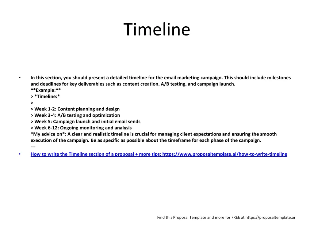 timeline