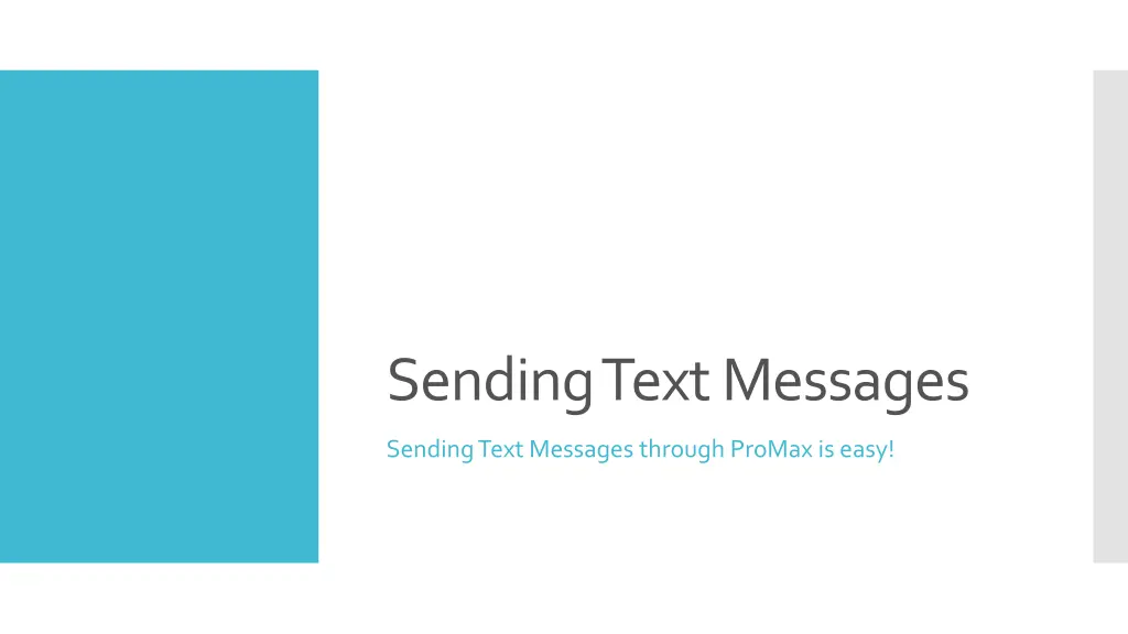 sending text messages
