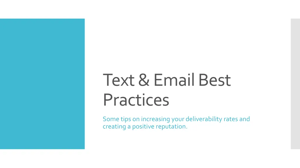 text email best practices