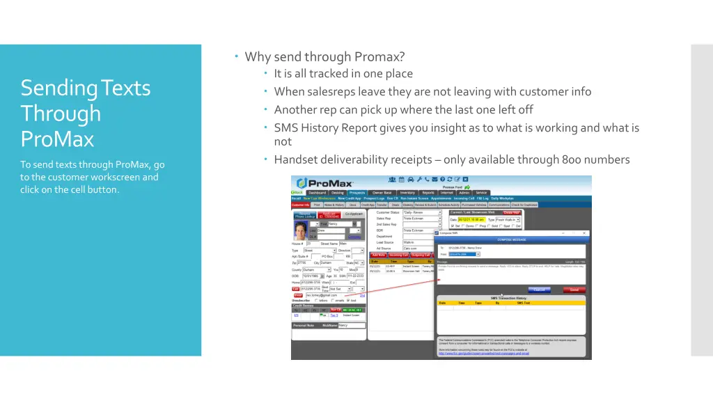 why send through promax it is all tracked