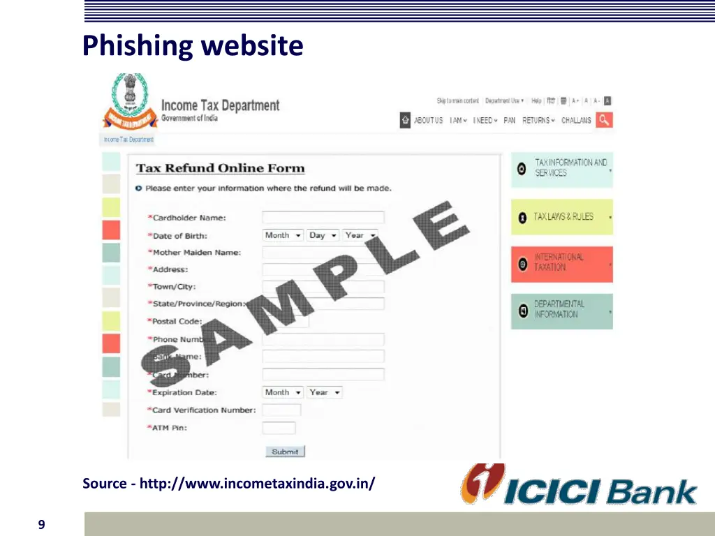 phishing website 1