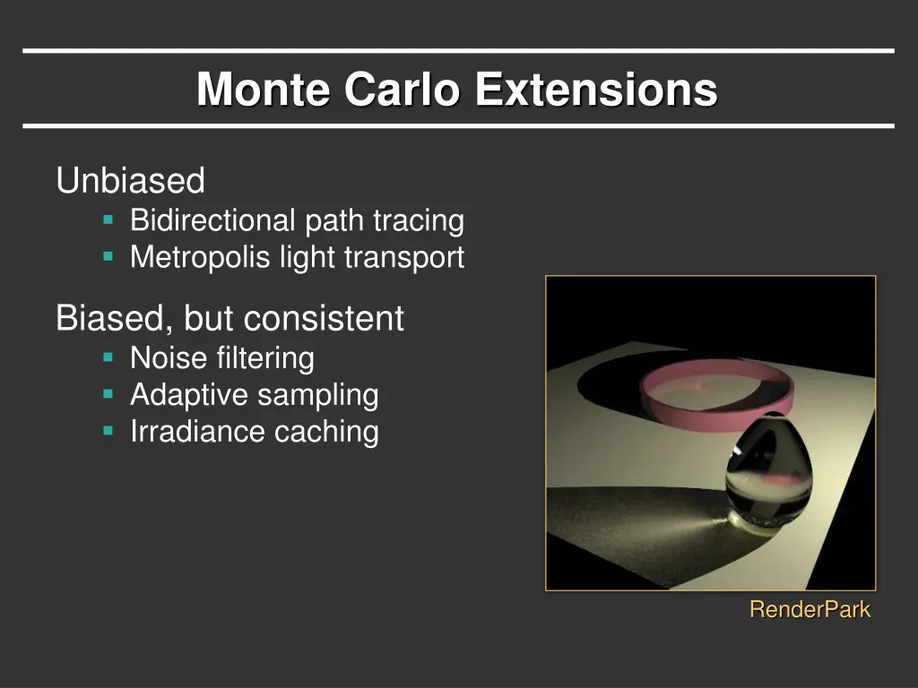 monte carlo extensions 1