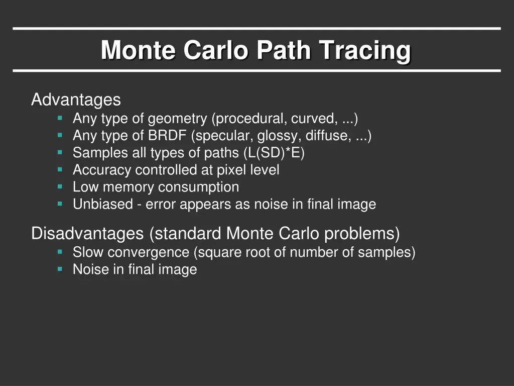 monte carlo path tracing 2
