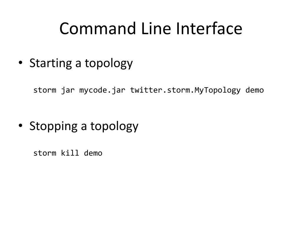 command line interface