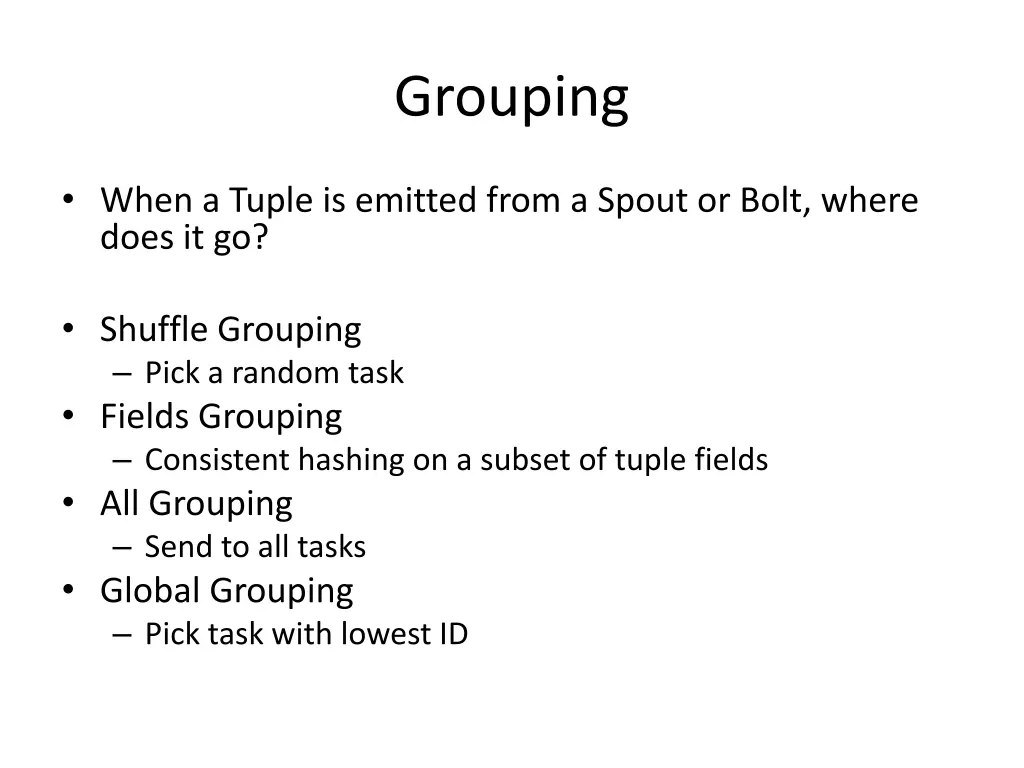grouping