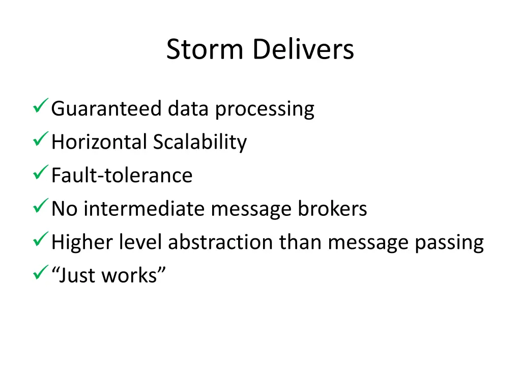 storm delivers