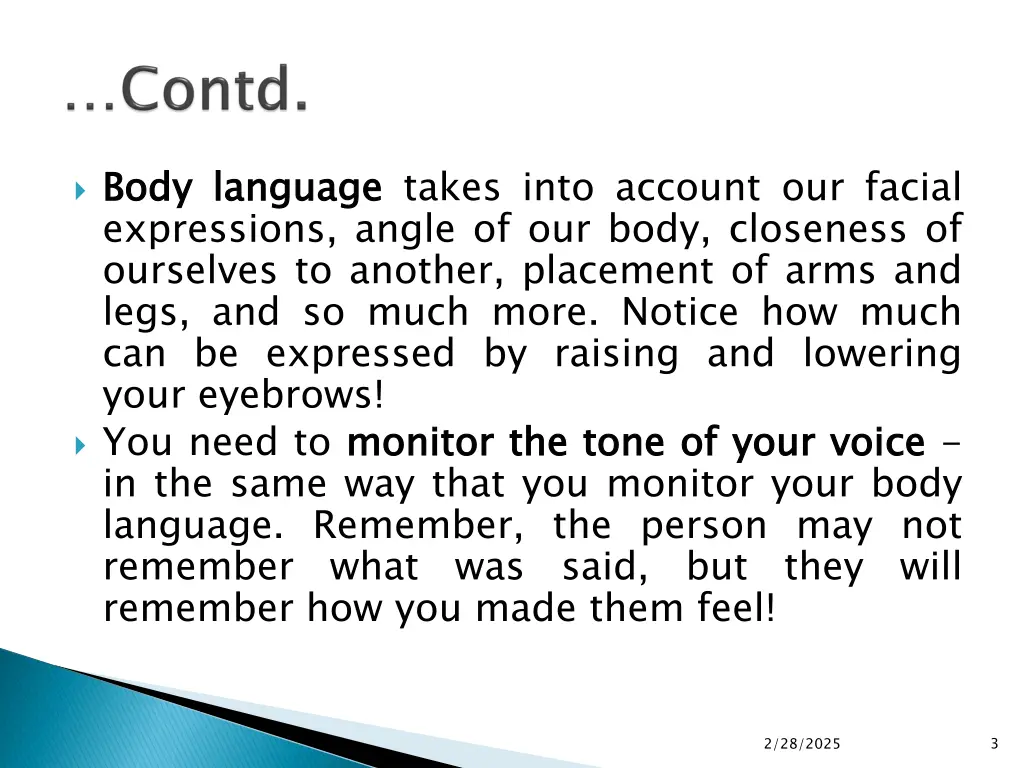 body expressions angle of our body closeness
