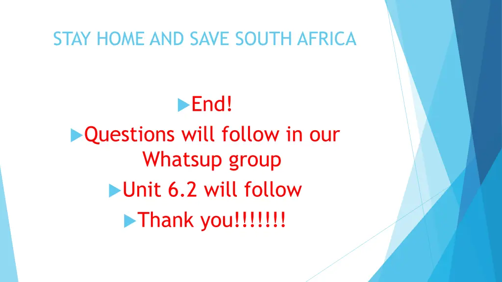 stay home and save south africa