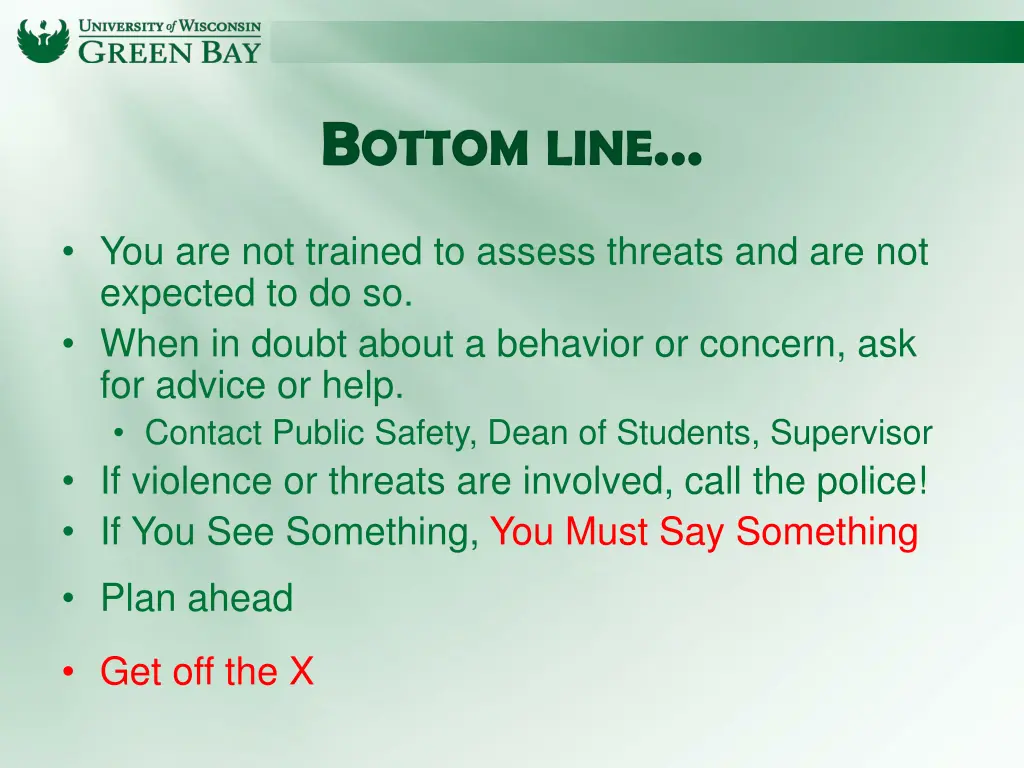 b ottom line