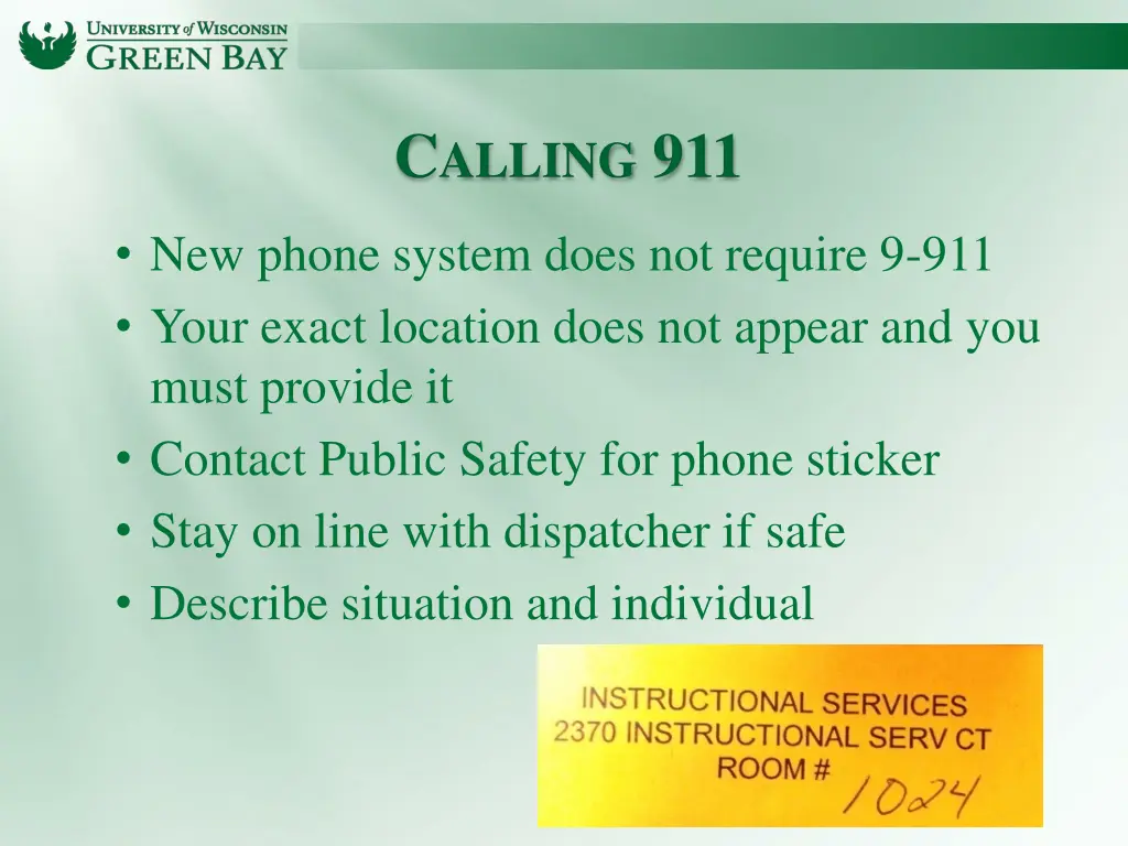 c alling 911
