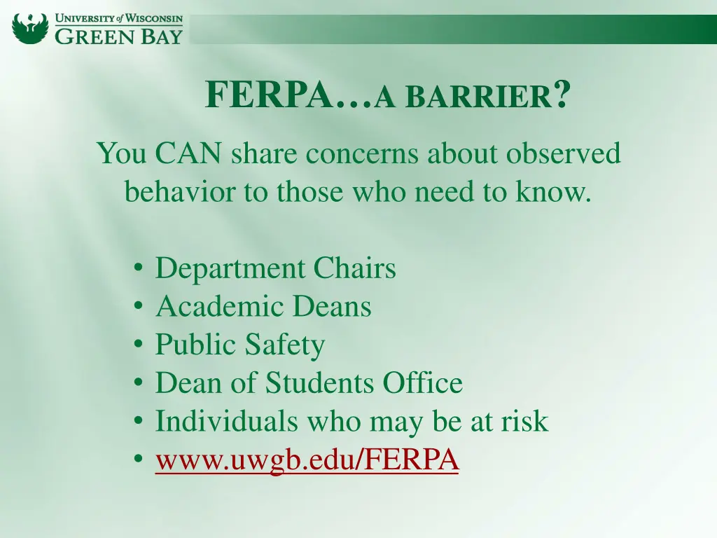 ferpa a barrier