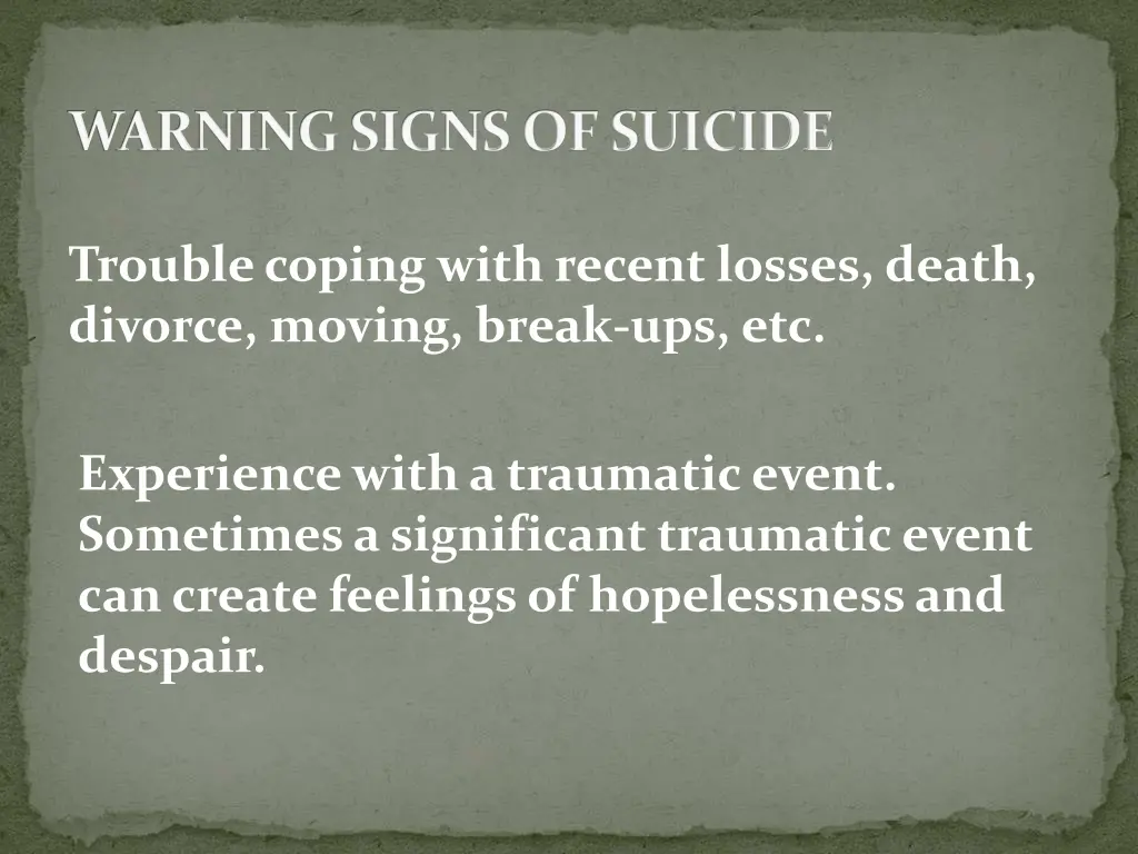 warning signs of suicide 1