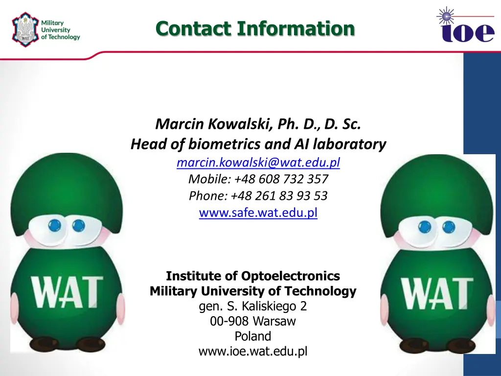 contact information