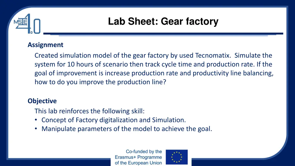 lab sheet gear factory 2