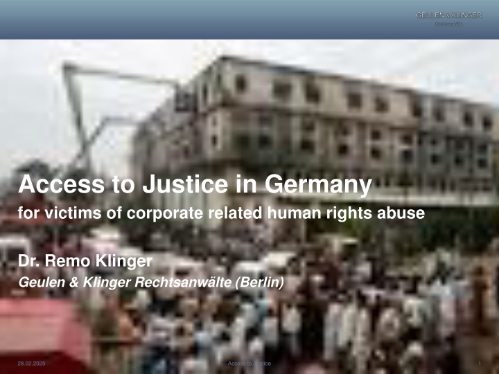 access to justice in germany for victims