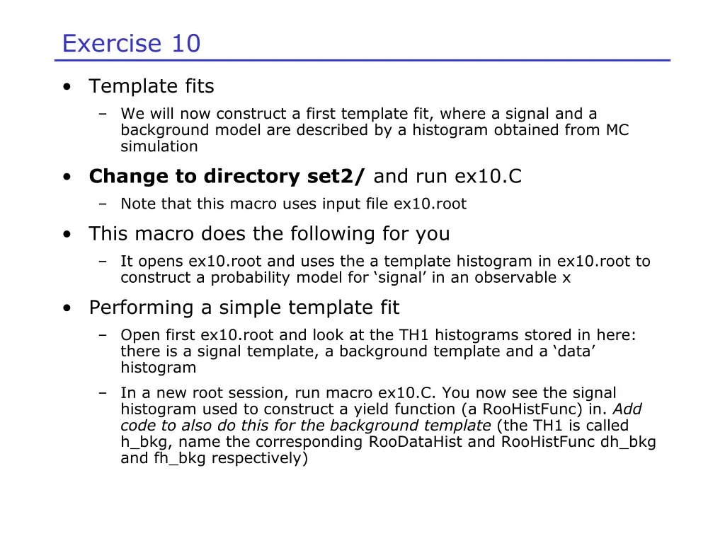 exercise 10