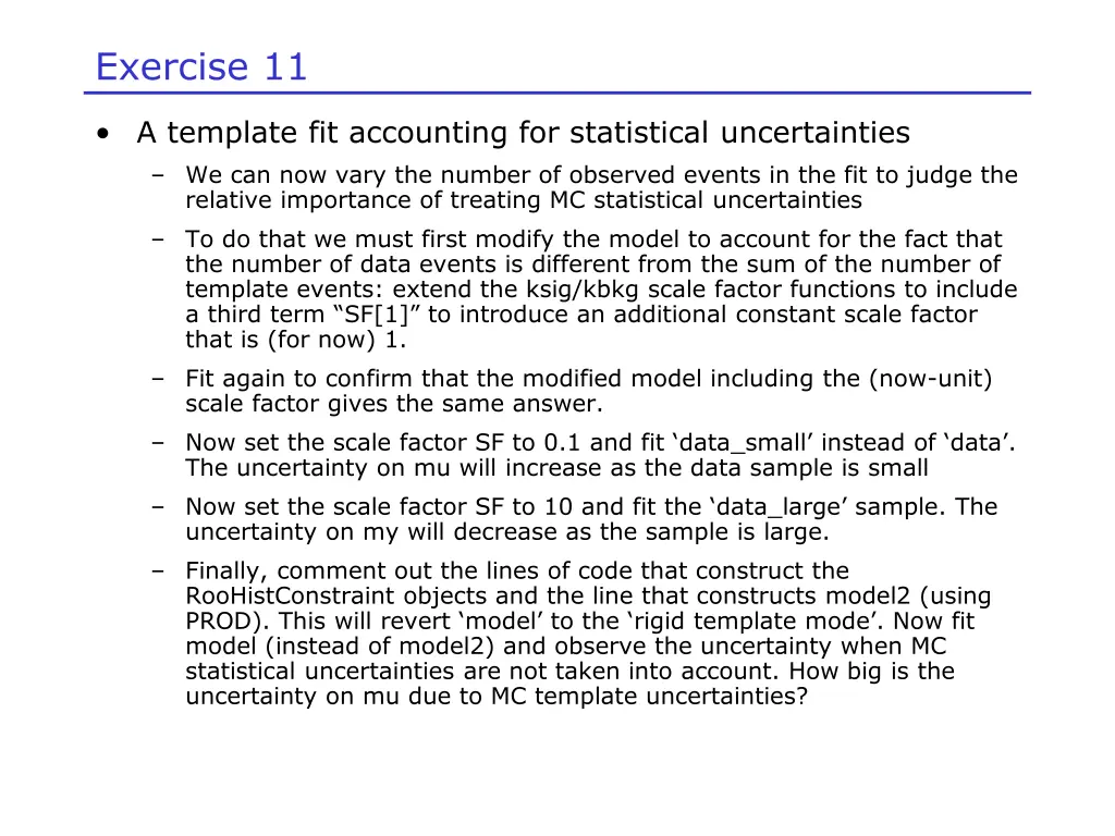 exercise 11