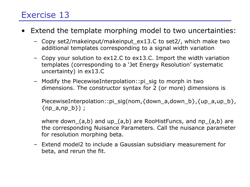 exercise 13