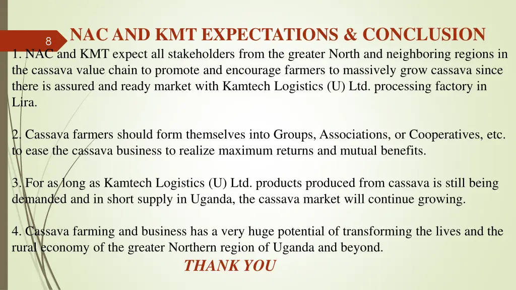 nac and kmt expectations conclusion