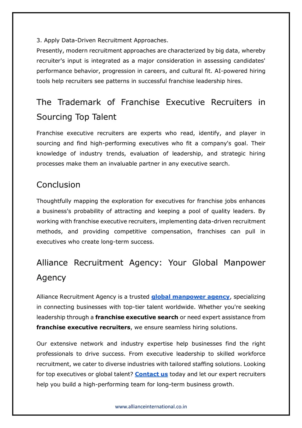 3 apply data driven recruitment approaches
