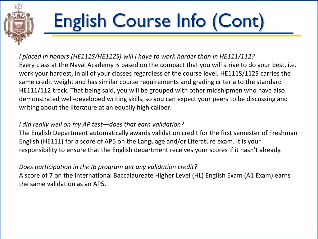 english course info cont 1