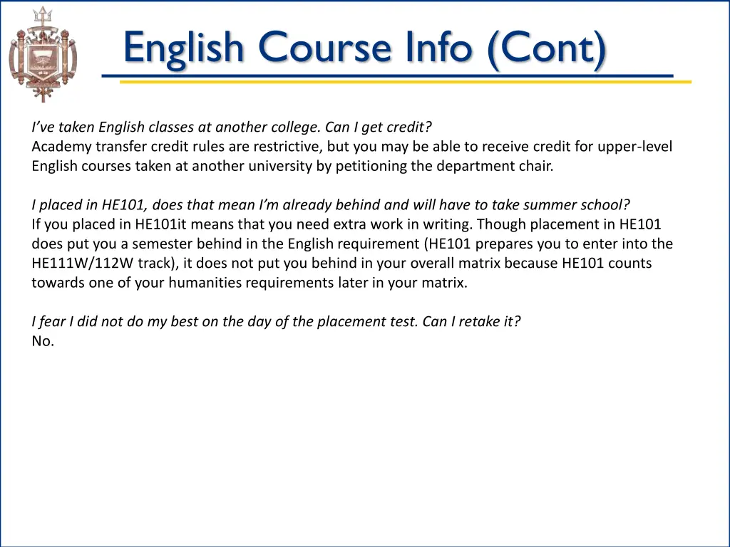 english course info cont 2
