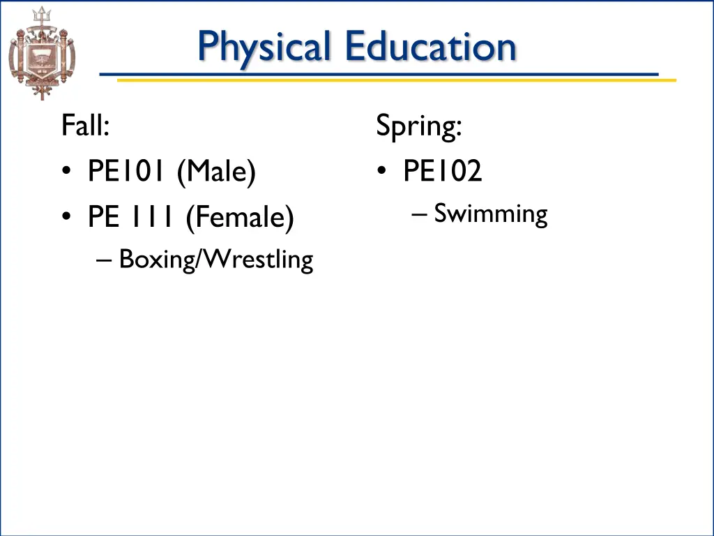 physical education