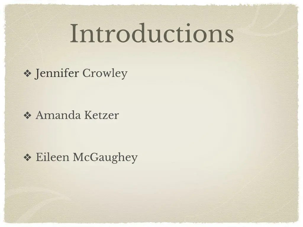 introductions