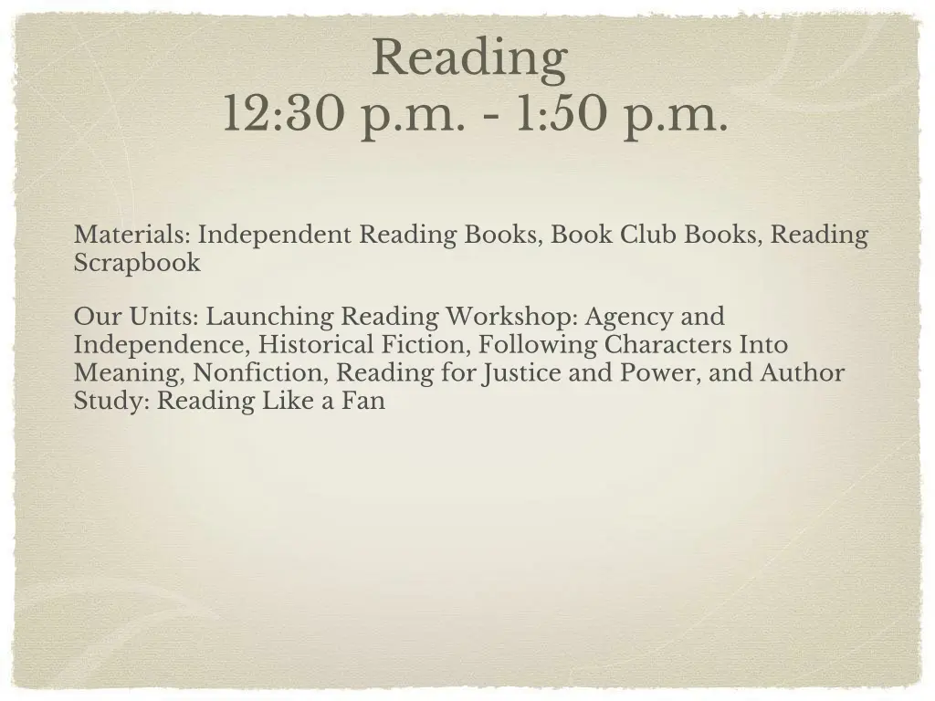 reading