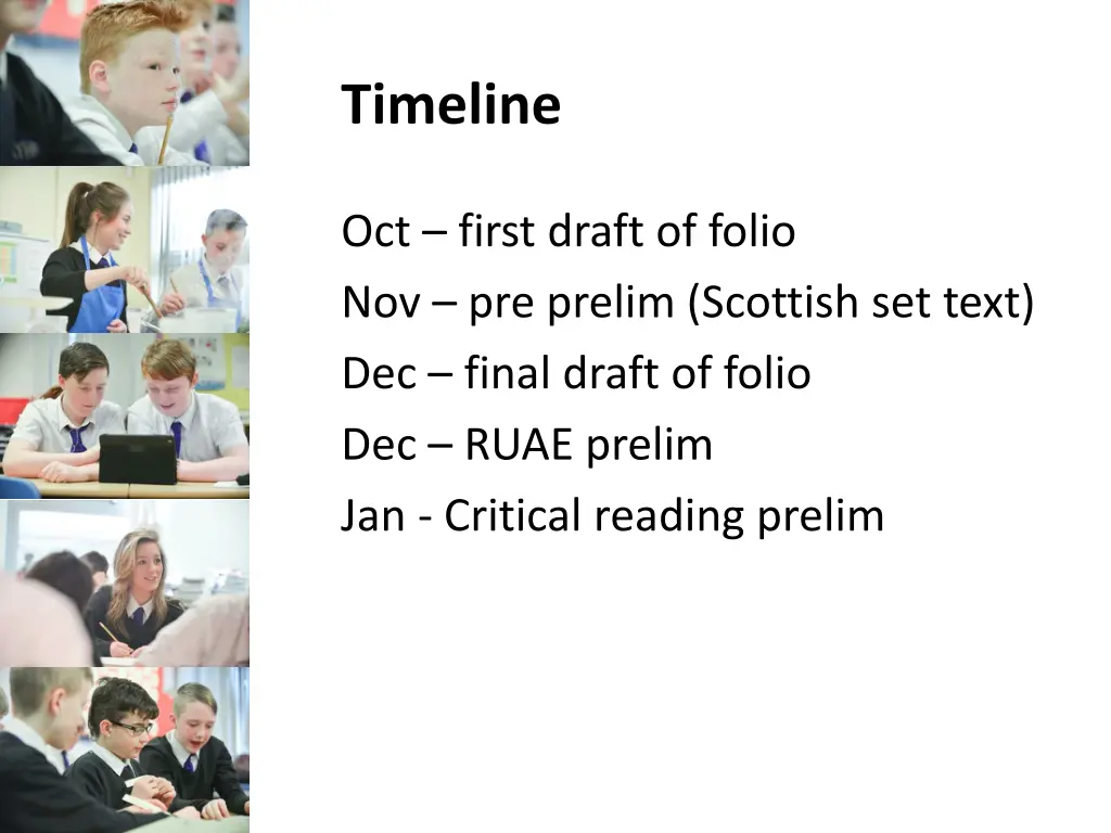 timeline