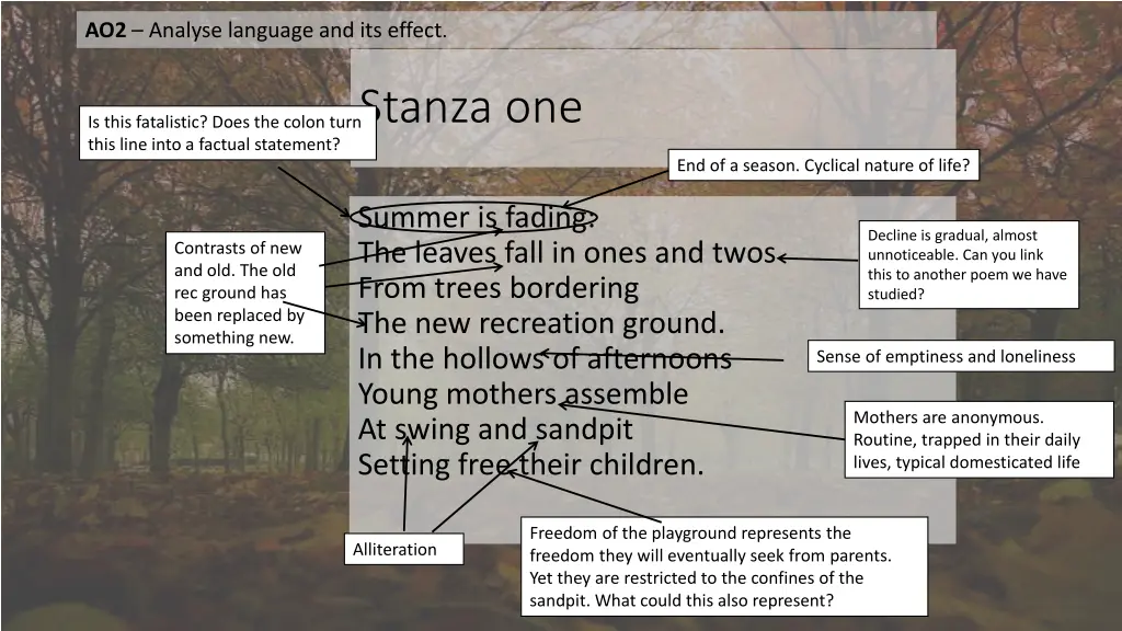 ao2 analyse language and its effect