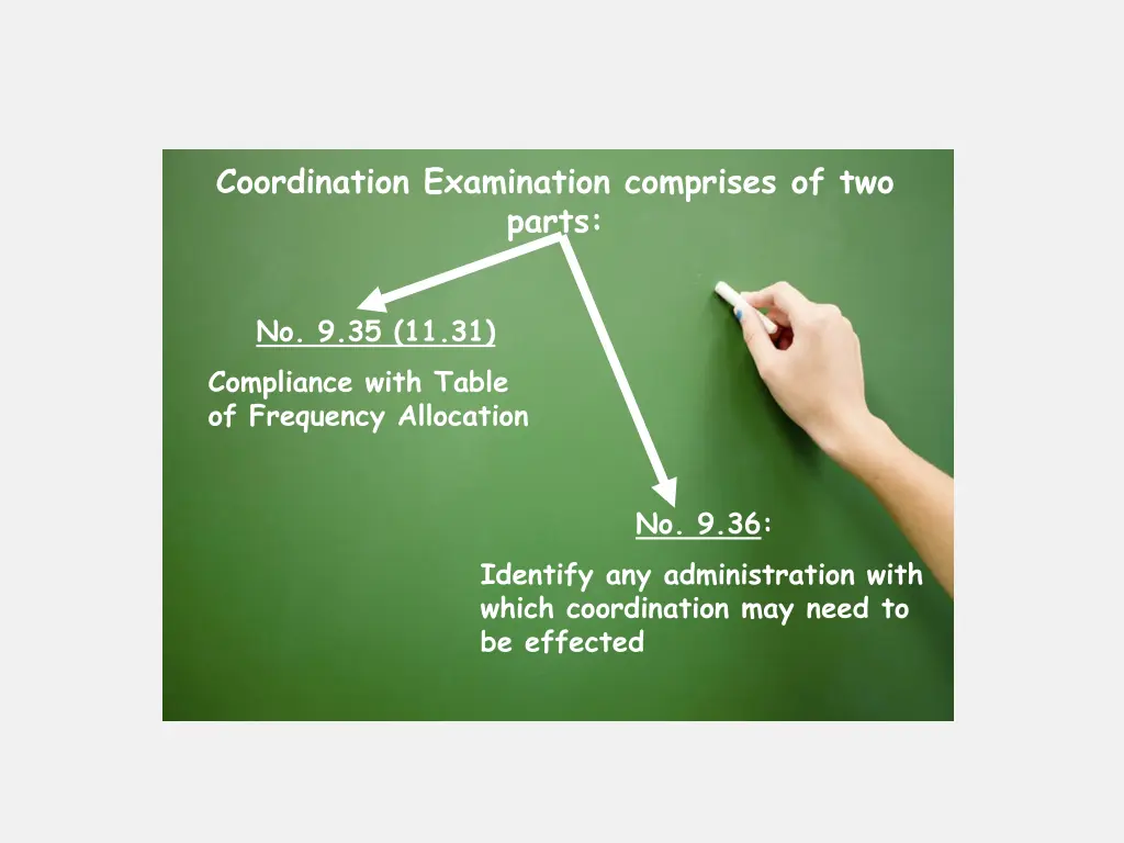 coordination examination comprises of two parts