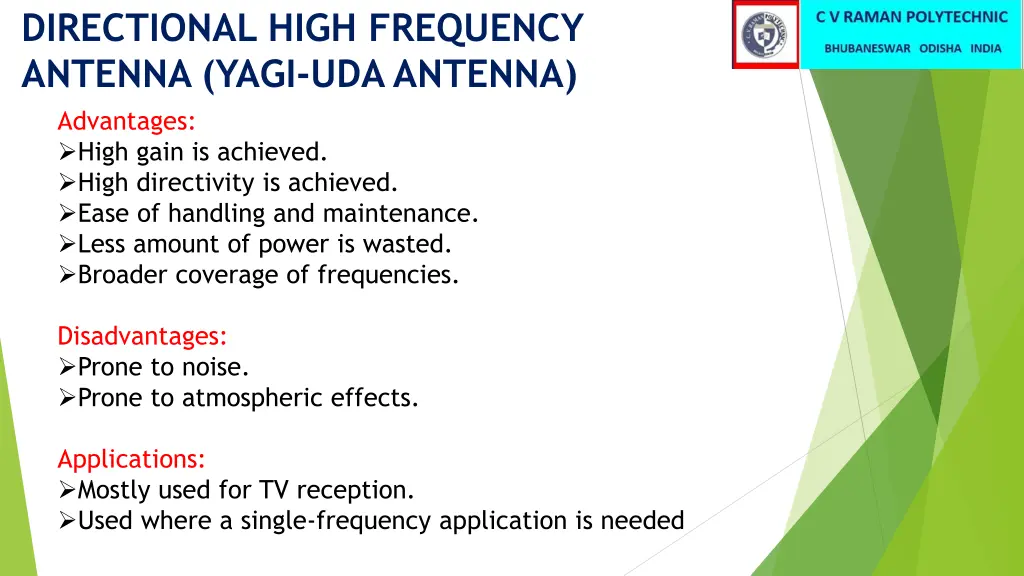 directional high frequency antenna yagi 2