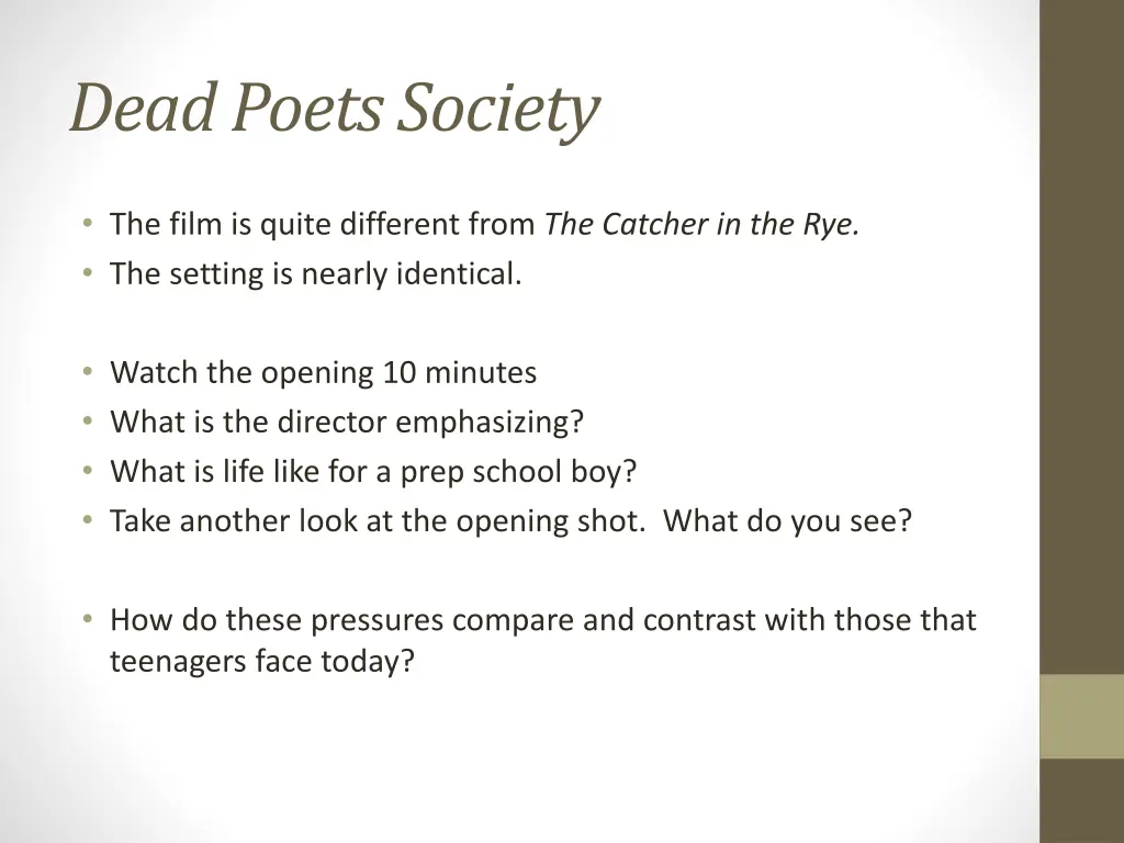 dead poets society
