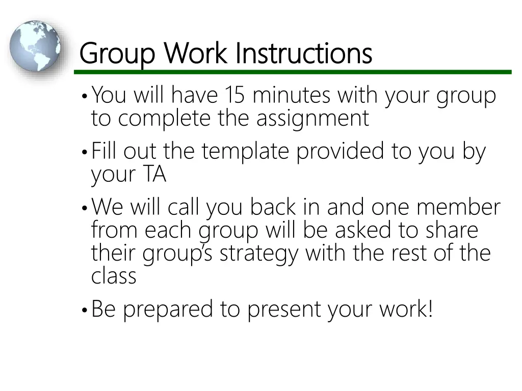 group work instructions group work instructions