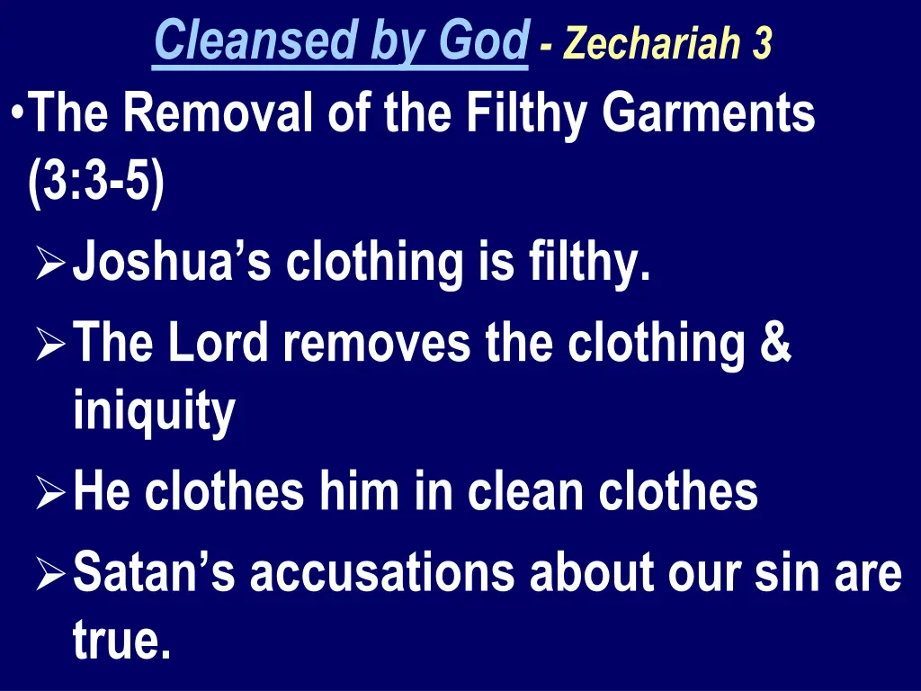 cleansed by god zechariah 3 the removal