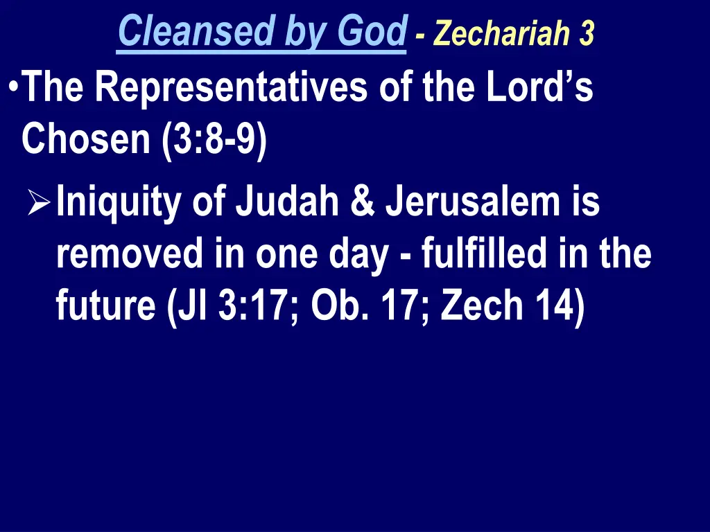cleansed by god zechariah 3 the representatives 2