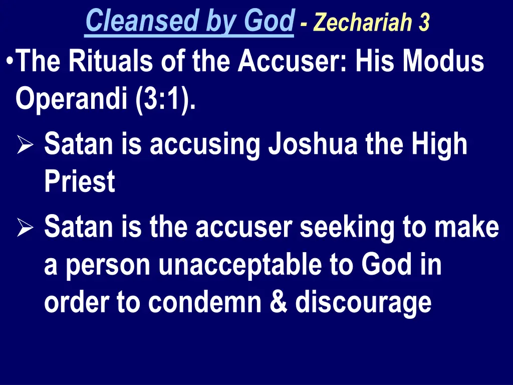 cleansed by god zechariah 3 the rituals