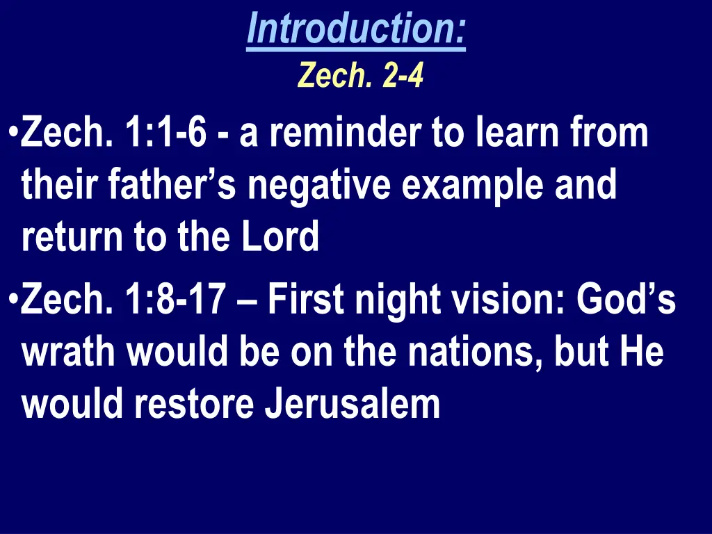 introduction zech 2 4 1