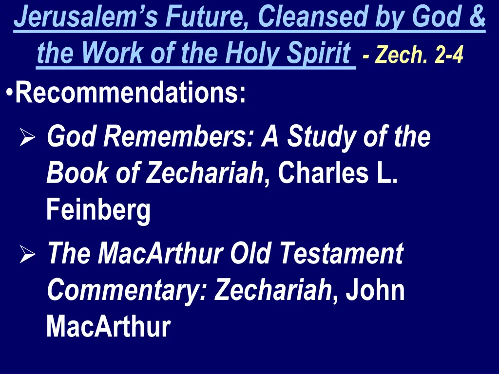 jerusalem s future cleansed by god the work 1