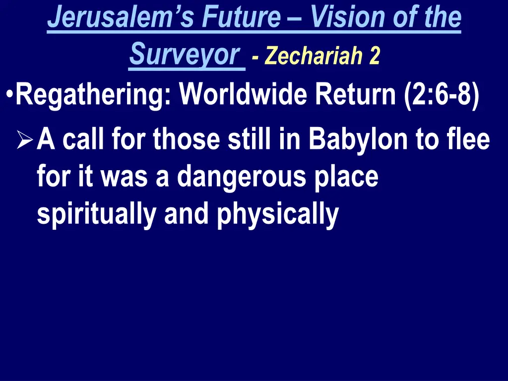 jerusalem s future vision of the surveyor 1