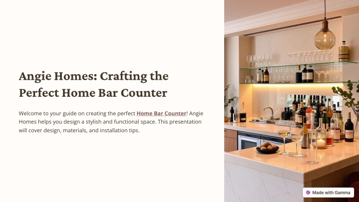 angie homes crafting the perfect home bar counter