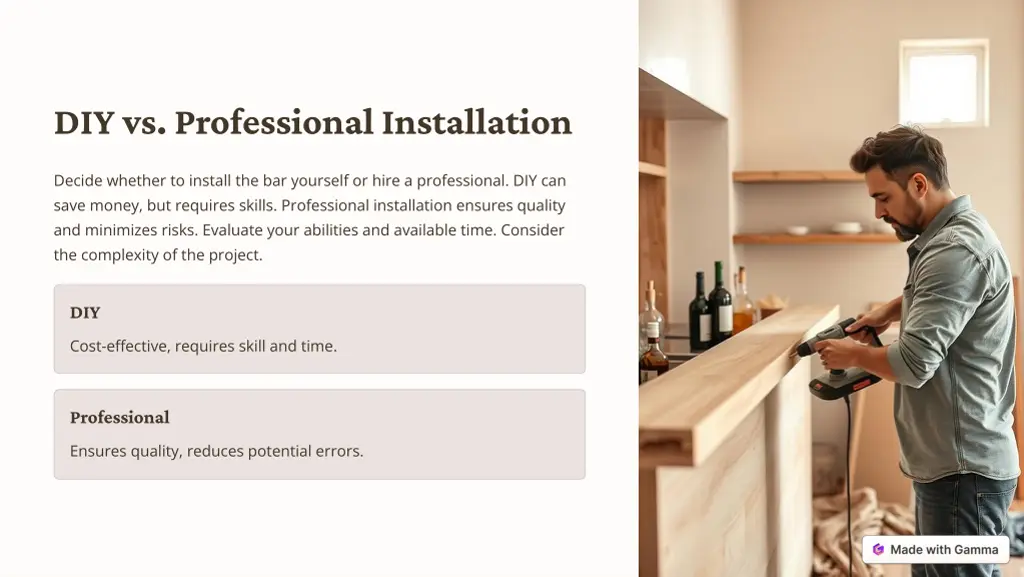 diy vs professional installation