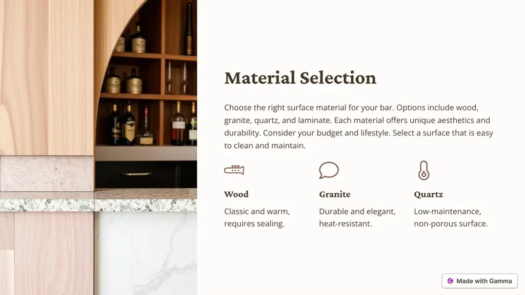 material selection
