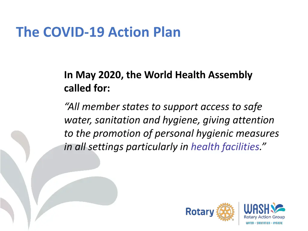 the covid 19 action plan