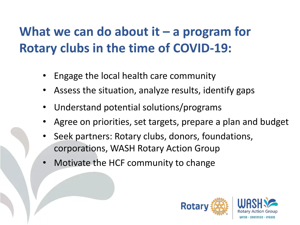what we can do about it a program for rotary
