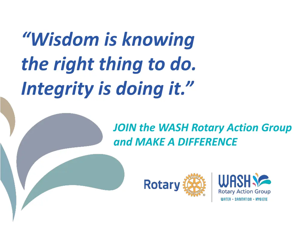 wisdom is knowing the right thing to do integrity