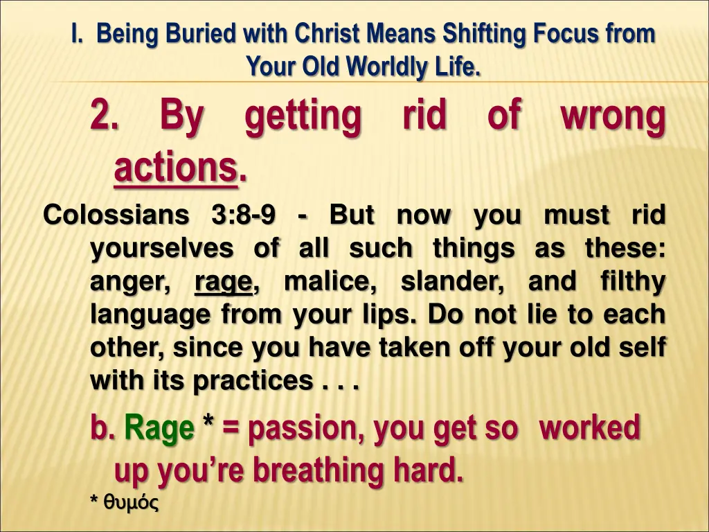 i being buried with christ means shifting focus 15