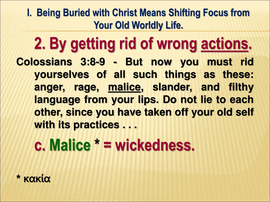 i being buried with christ means shifting focus 16