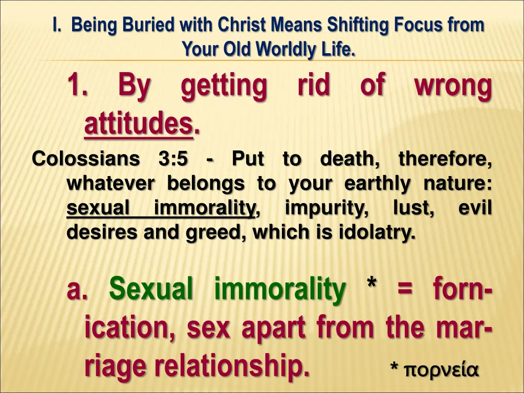 i being buried with christ means shifting focus 7